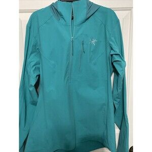 Arcteryx Psiphon SL Pullover Womens M  1/2 Zip Technical Hood Jacket Tiny Flaw